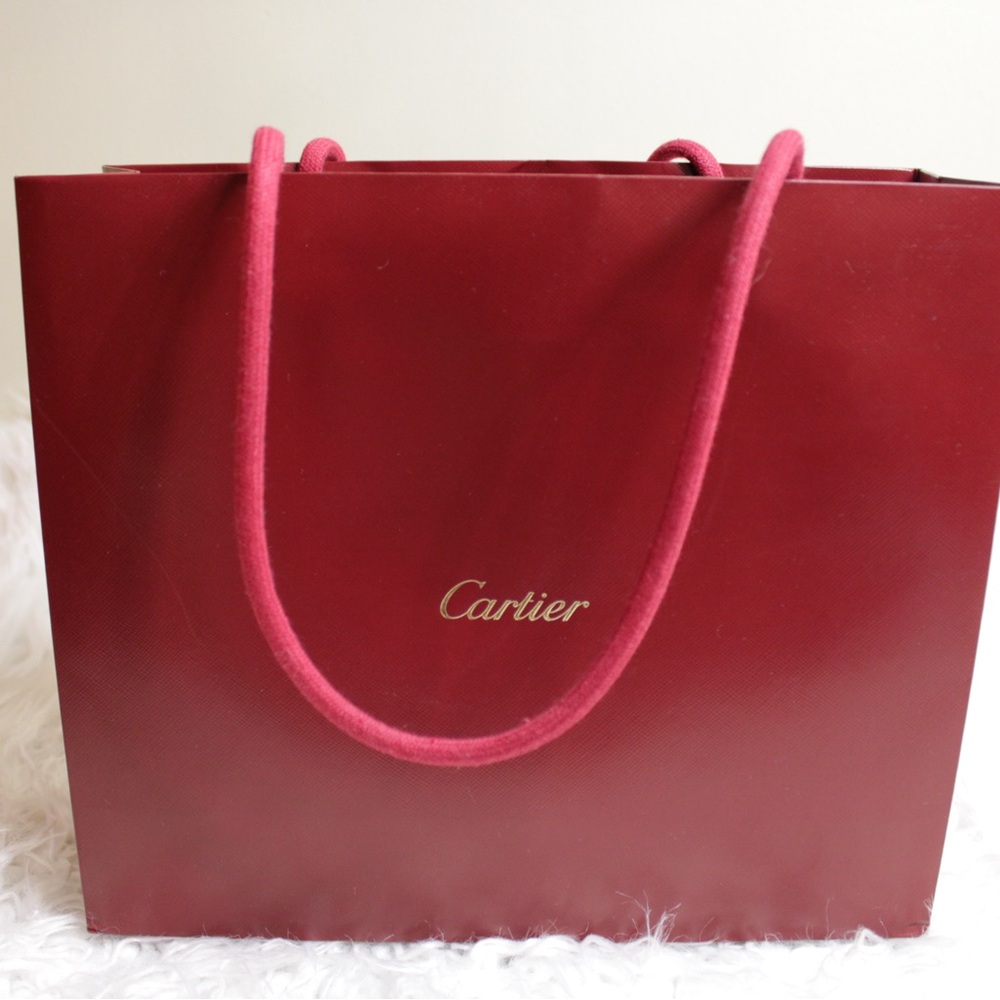 Cartier Shopping Bag (thick long handles)